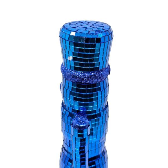 Ashland Blue Mirror Ball & Glitter Disco 13" Nutcracker Tabletop Decor NEW - Picture 4 of 13